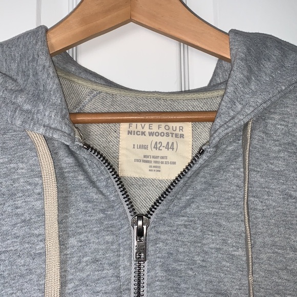 Nick Wooster Five Four collection gosker double zip hoodie NEW - Picture 3 of 6